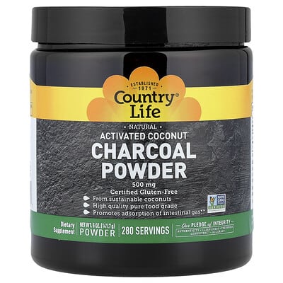 Activated Coconut Charcoal Powder 500 mg