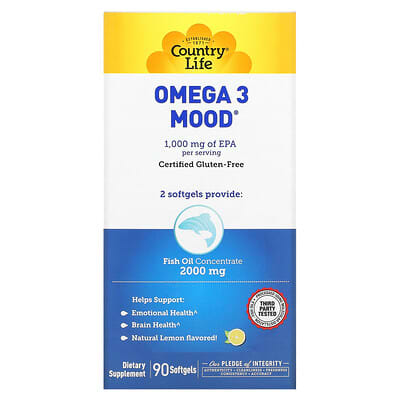 Omega 3 Mood Natural Lemon Flavored