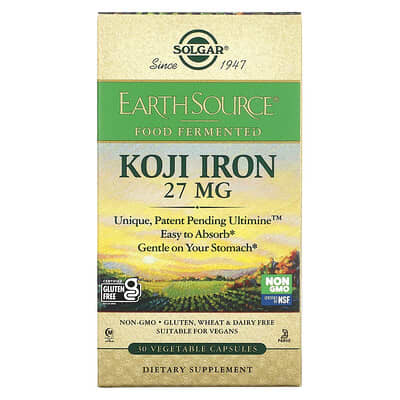 Earth Source Food Fermented Koji Iron 27 mg