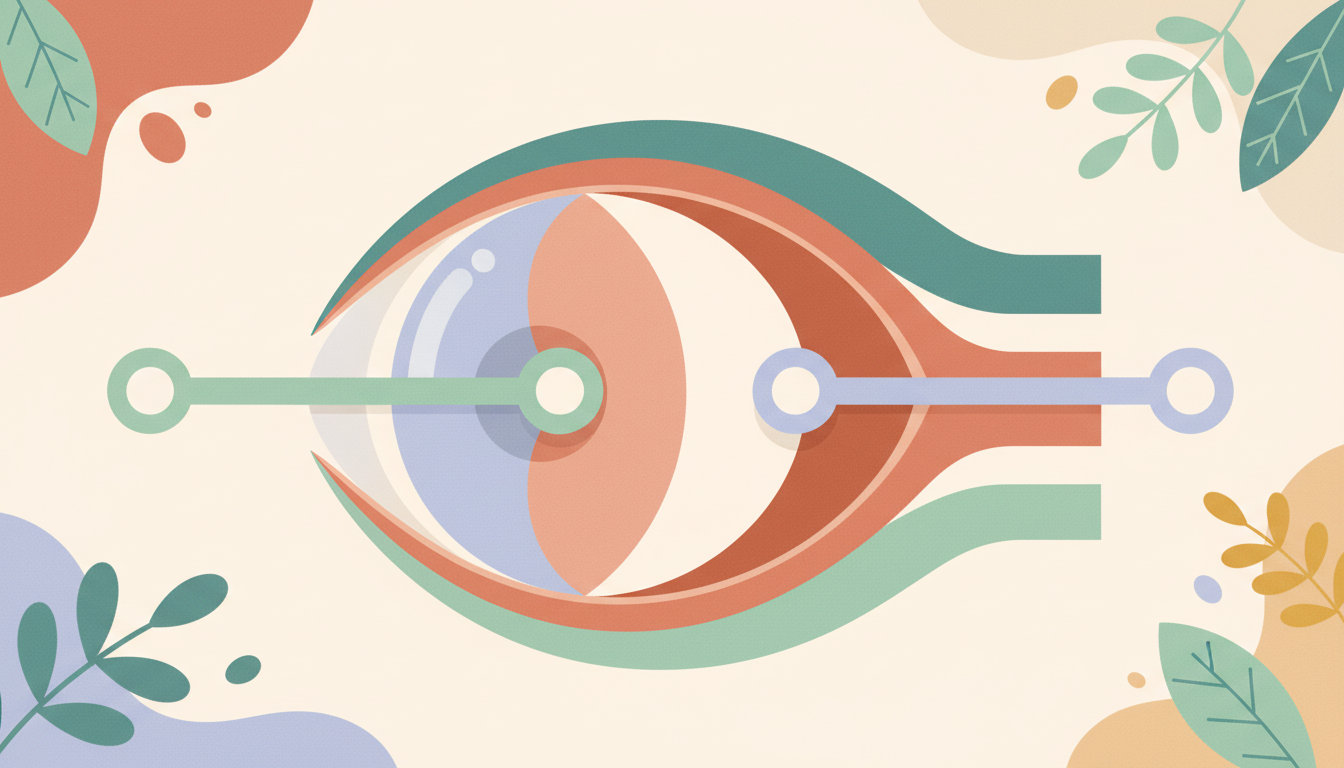 A diagram illustrating the human eye, with labels pointing to the cornea and lens, the two areas where riboflavin has a proven or potential protective effect.