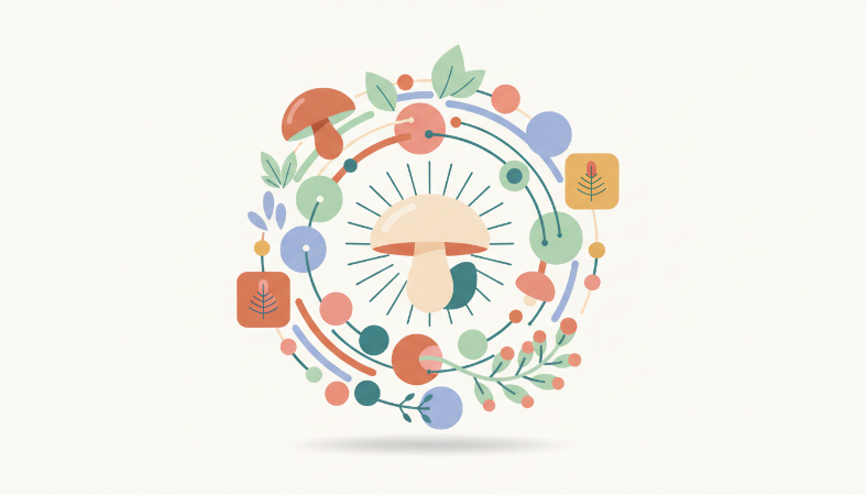 An infographic summarizing key statistics from the Cordyceps supplement market analysis.