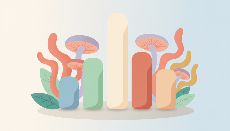 A histogram showing the frequency of different Cordyceps dosages per serving across the analyzed products.