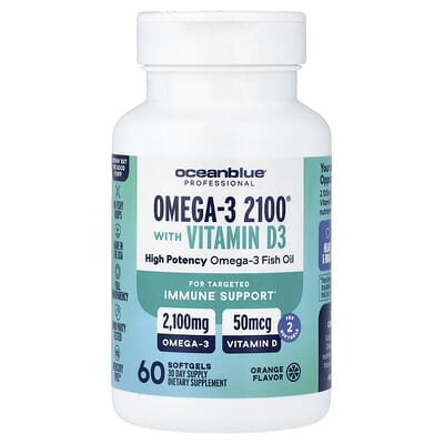 Omega-3 2100 with Vitamin D Vanilla Flavor