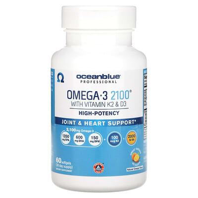 Omega-3 2100 with Vitamin K2 & D3 Natural Orange Flavor