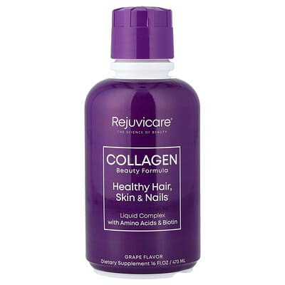 Liquid Collagen Complex Healthy Hair Skin & Nails Delicious Grape Flavor