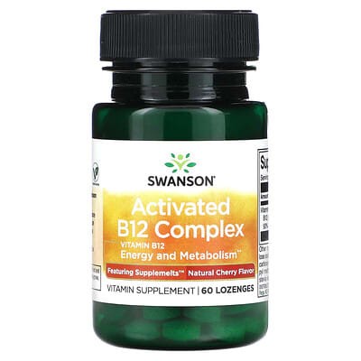 Supplemelts Sublingual Activated B-12 Complex Natural Cherry Flavor