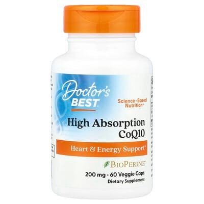 High Absorption CoQ10 200 mg with BioPerine
