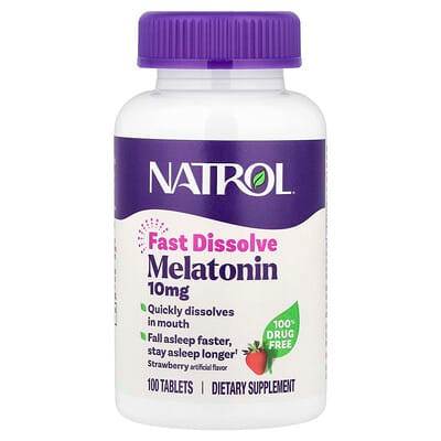 Melatonin 10 mg Fast Dissolve Strawberry Flavor