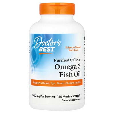 Purified & Clear Omega 3 Fish Oil 1000 mg