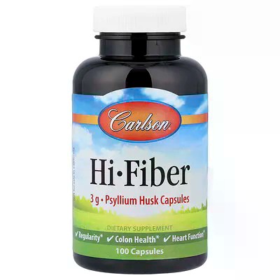 Hi-Fiber Psyllium Husk Capsules 3 g