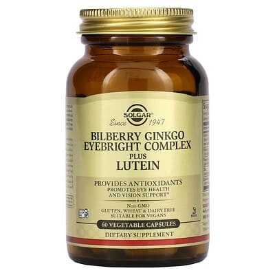 Bilberry Ginkgo Eyebright Complex Plus Lutein