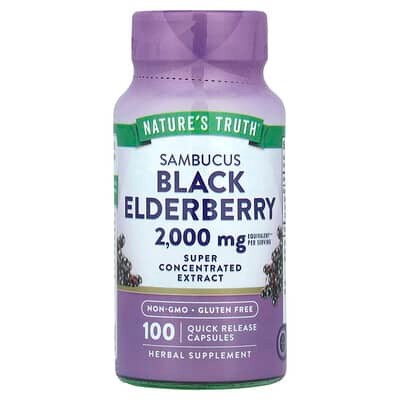 Sambucus Black Elderberry 1000 mg