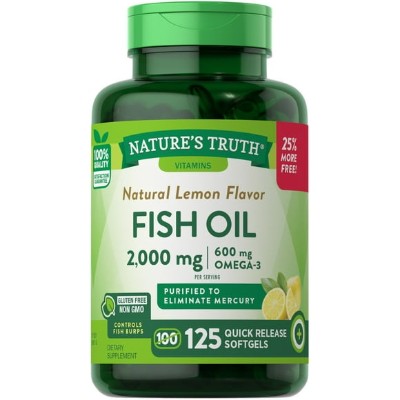 Fish Oil 1000 mg Natural Lemon Flavor