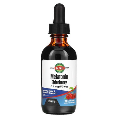 Melatonin Elderberry DropIns Natural Cherry Flavor