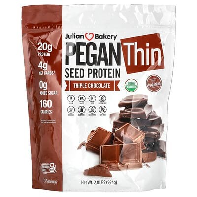Pegan Thin Seed Protein 20 g Triple Chocolate
