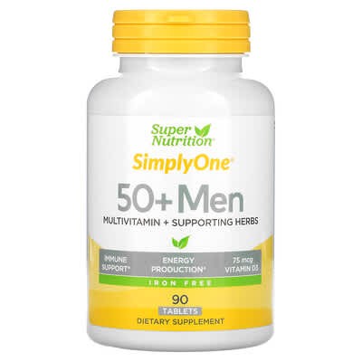 50+ Men Multivitamin + Supporting Herbs Iron Free